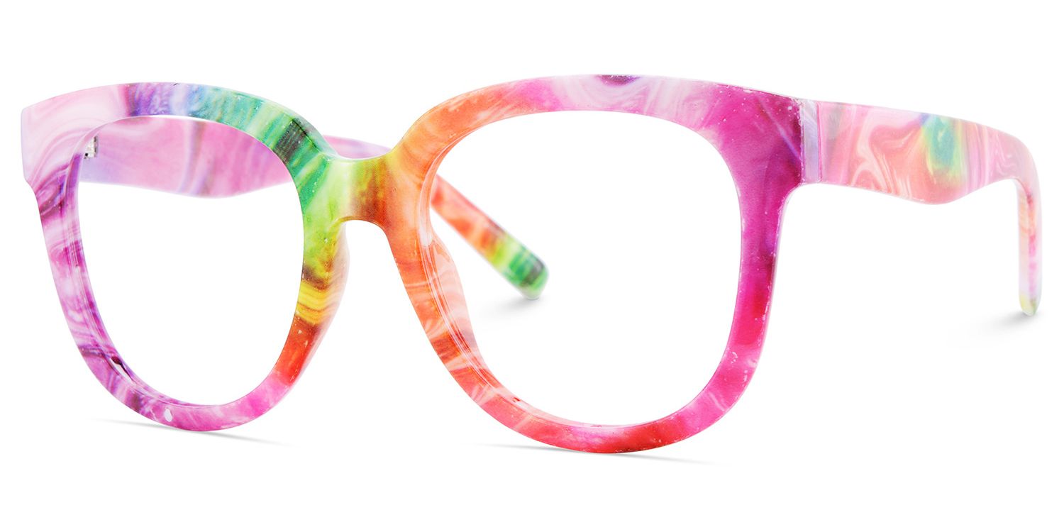 Harrell Bunt Quadratisch Kunststoff Brille2