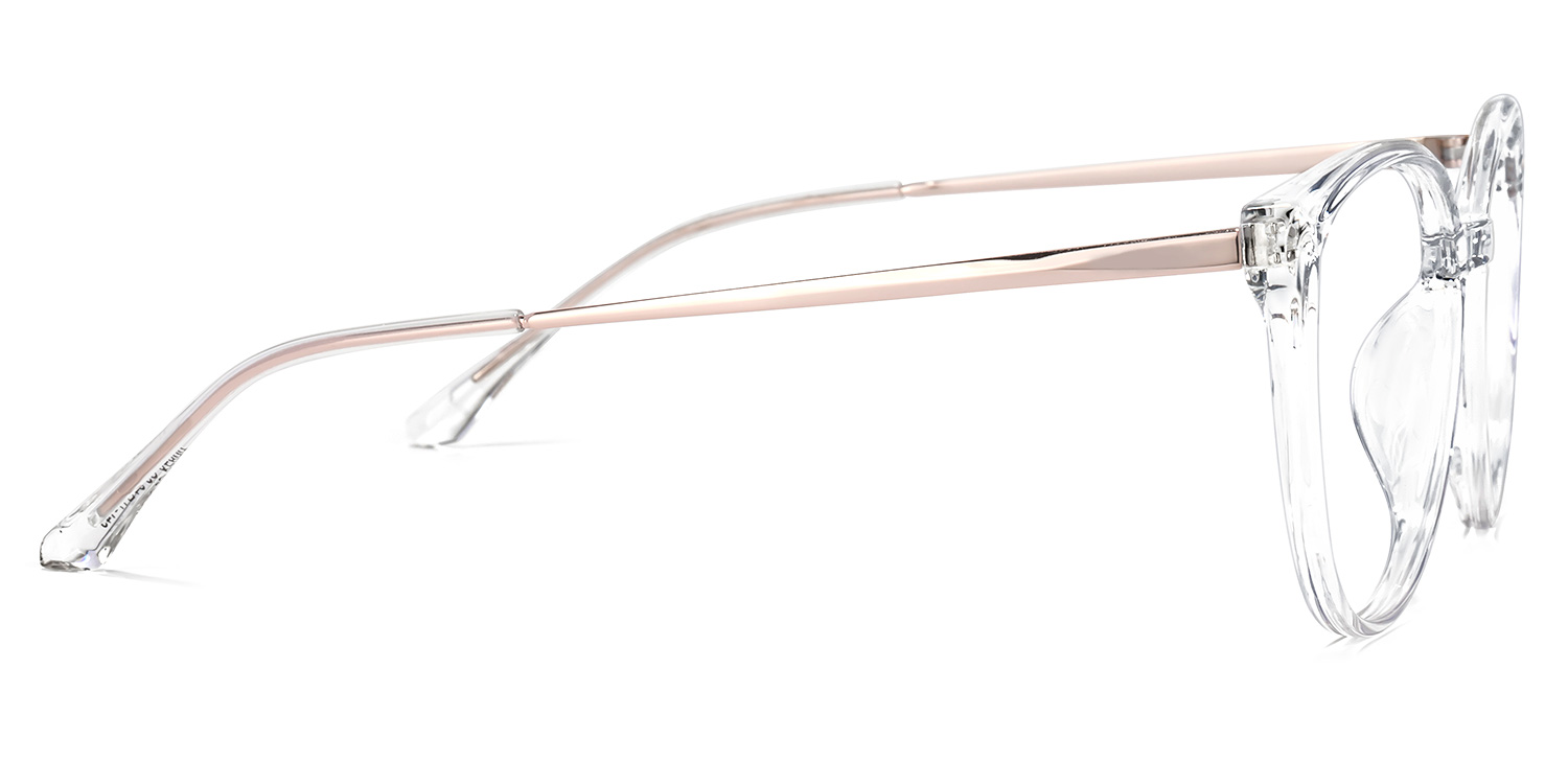 Omar Weiß Kristall Cateye Brille3