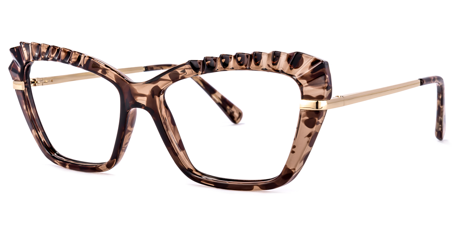 Sophie Braun Blumenmmuster Cat Eye Brille1