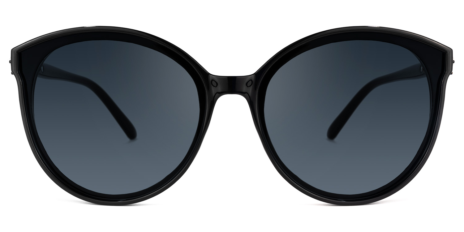 Steffi Schwarz Rund Sonnenbrille0