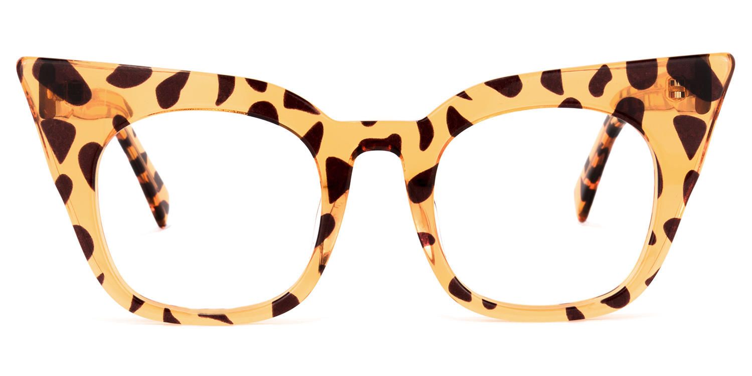 Chandra Gelbe Tortoise Cateye Brille0