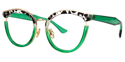 Laraine Grün Cateye Brille1