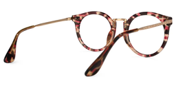 Donald Rot-Tortoise Rund Brille3