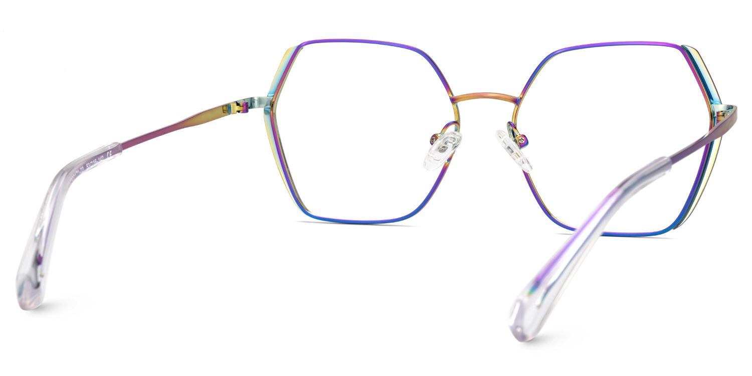 Belen Bunt Geometrisch Metall Brille6
