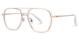 Rickey Gold Pilot Brille1