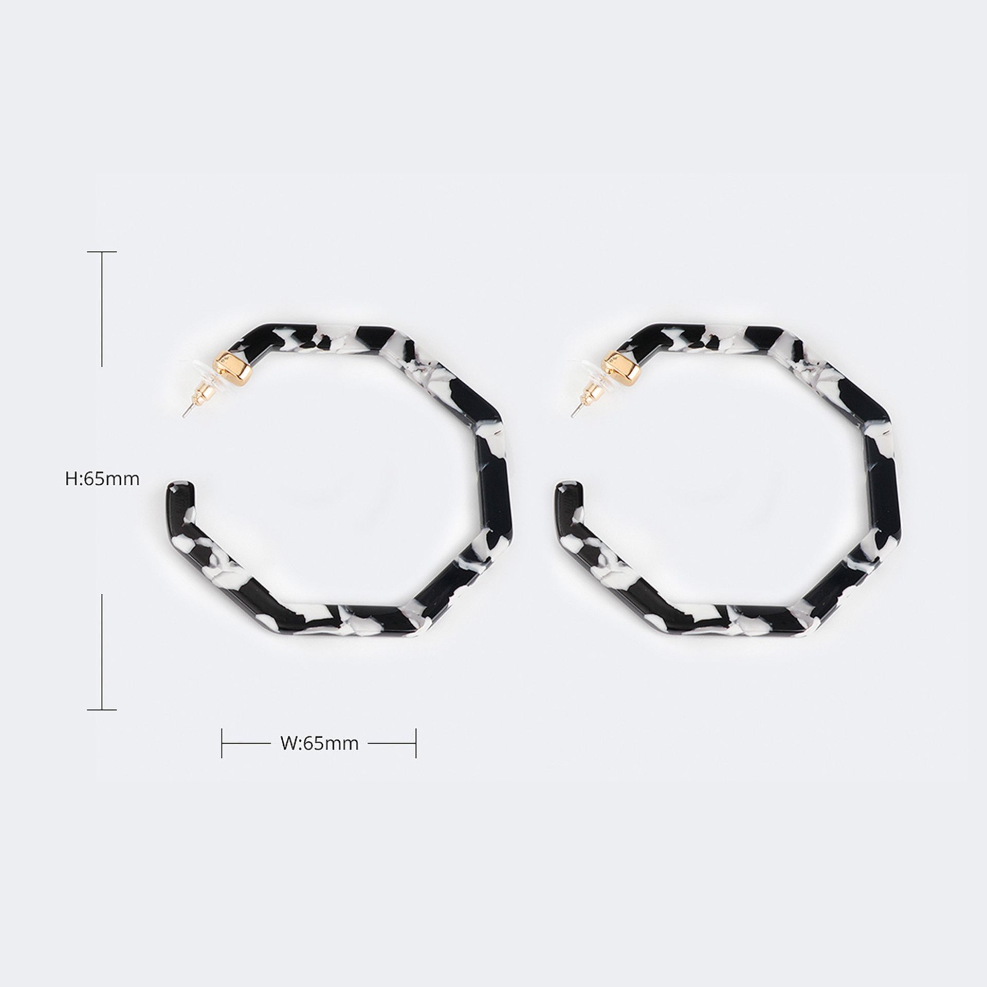 Greta Schwarz-Weiß Ohrring2