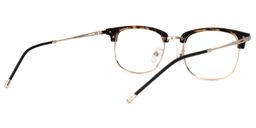Wilona Schwarz-Tortoise Browline Brille3