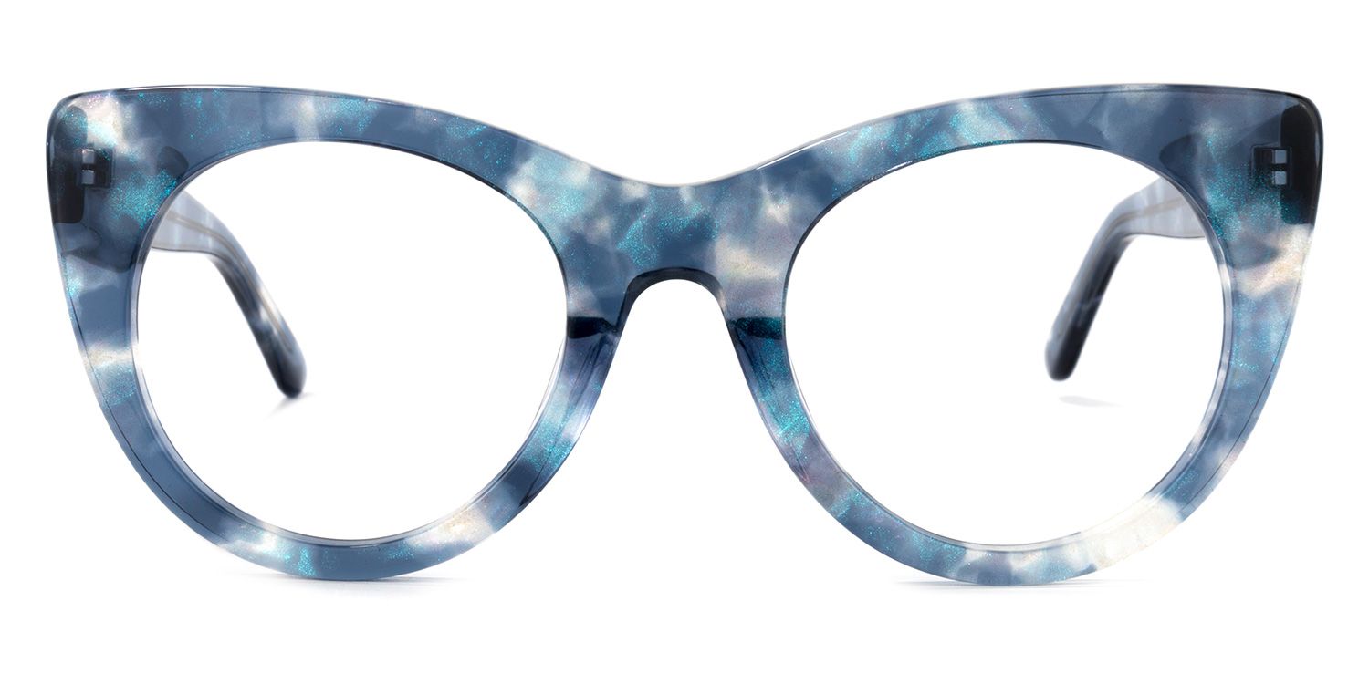 Blake Blau Tortoise Cateye Brille0