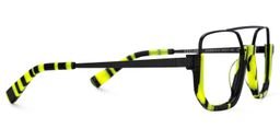 Oromiya Schwarz-Grün Pilot Brille2