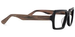 Arthur schwarz Rechteckig Brille5