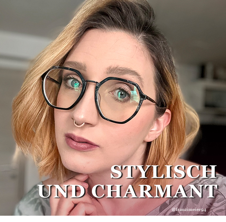 Chaima Schwarz Geometrisch Brille