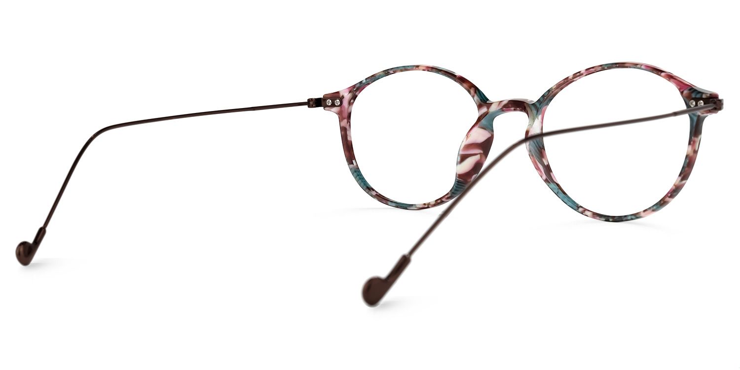 Malvina Blumendruck-Bunt Rund Brille2