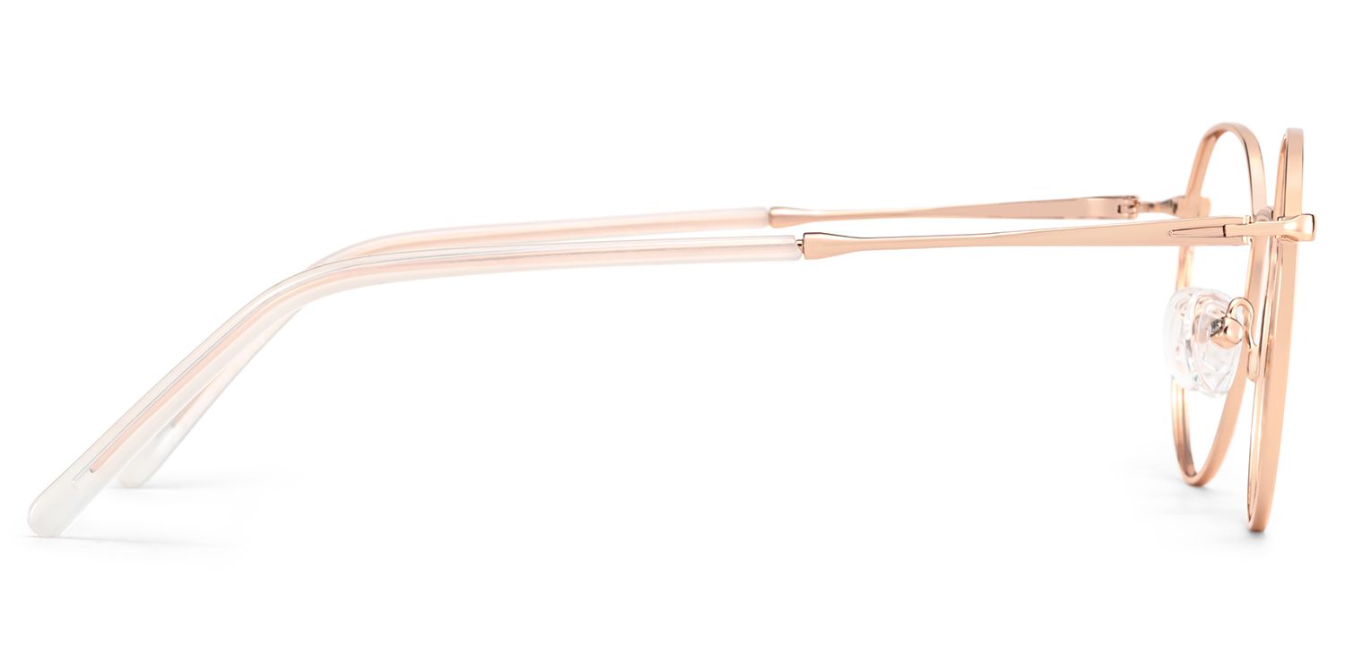 Thea Gold Geometrisch Metall Brille5