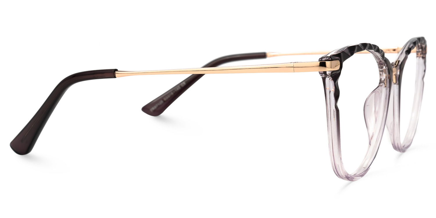 Vaughan Dunkellila Cateye Brille3