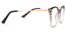 Vaughan Dunkellila Cateye Brille3