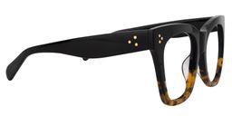 Tandy Tortoise Schwarz Rechteckige Brille3