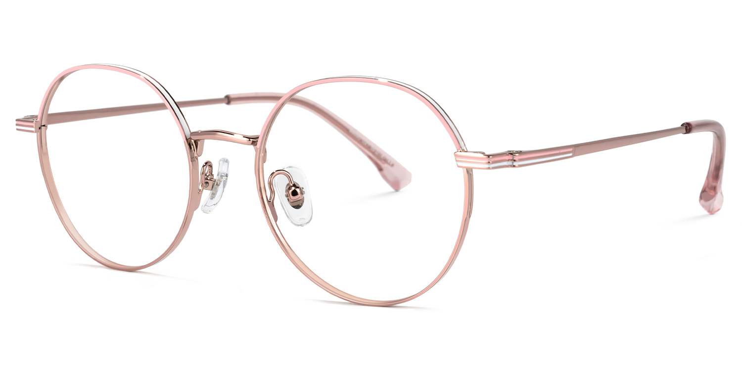 Ragan Rosa Rund Brille1
