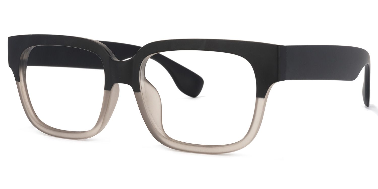 Colin schwarz grau rechteckige Brille1