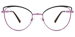 Baade Lila-Schwarz Cateye Brille0