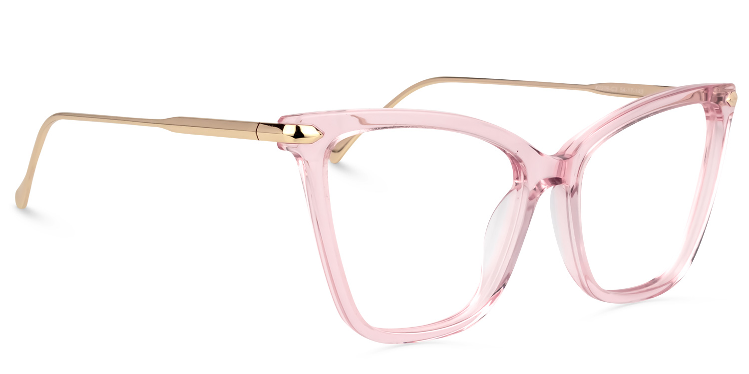 Hilary Rosa Kristall Schmetterling-Form Brille1