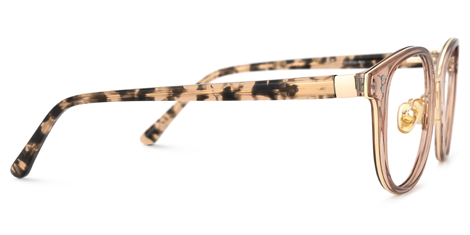 Kaiden Braune Runde Brille2