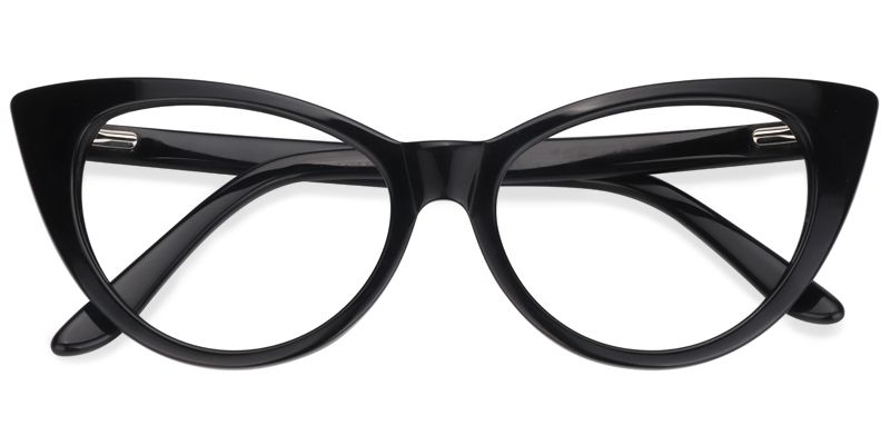 Marilyn Schwarz Cateye Brille4