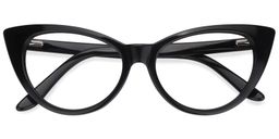 Marilyn Schwarz Cateye Brille4