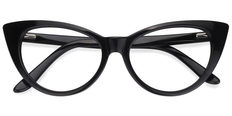 Marilyn Schwarz Cateye Brille4