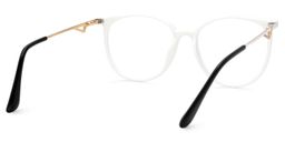 Babbage Weiß Rund Brille3