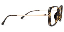 Quany Gelb-Tortoise Quadratisch Brille2