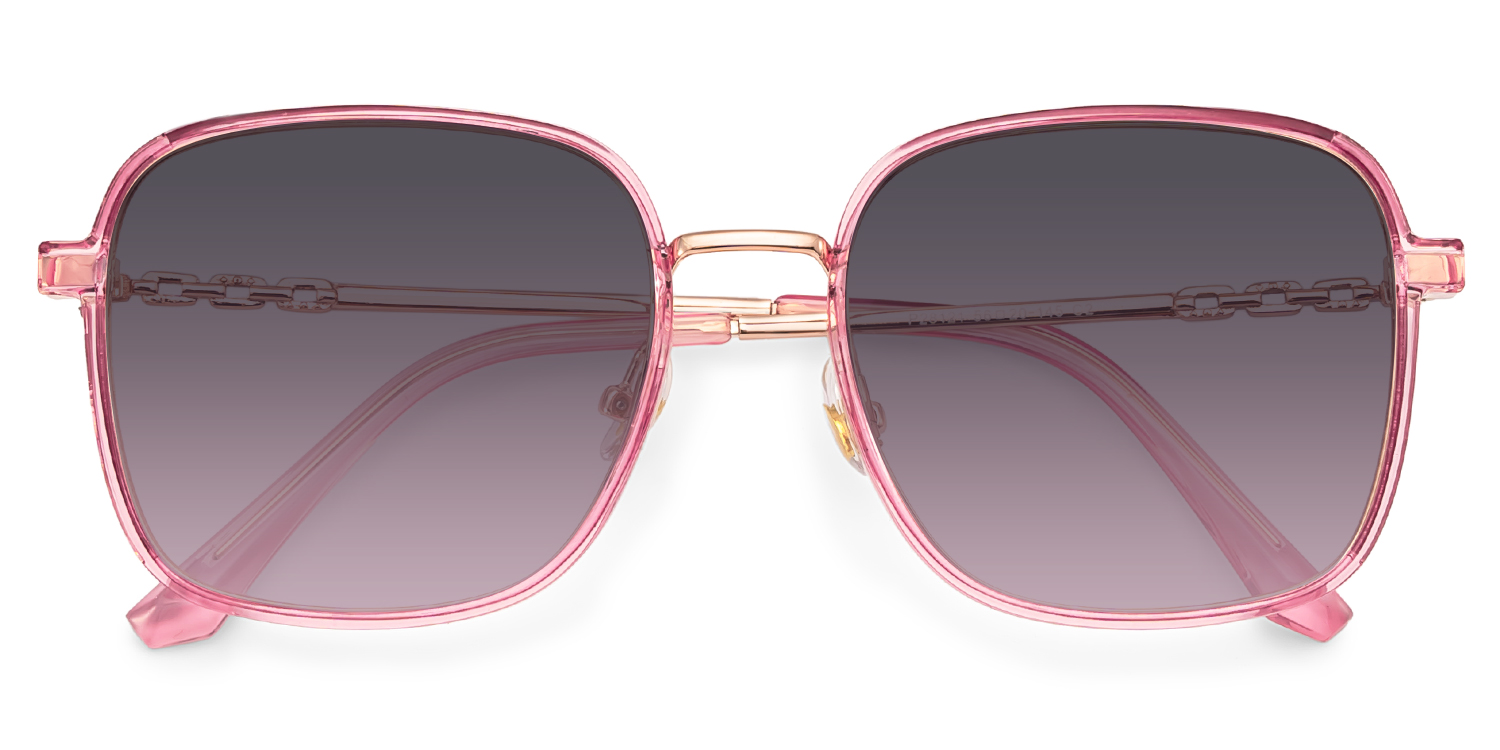 Frida Rosa Quadratisch Sonnenbrille1