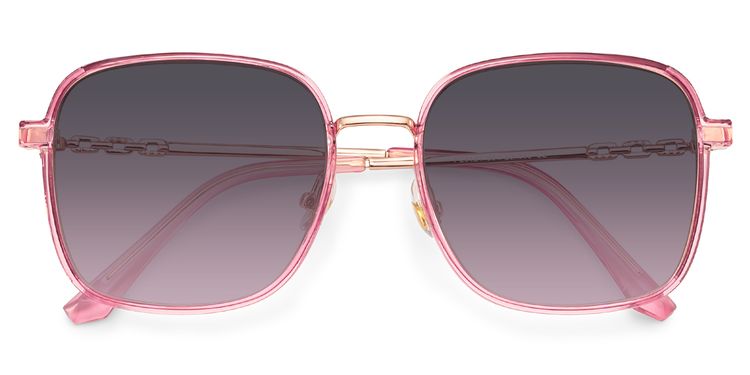 Frida Rosa Quadratisch Sonnenbrille