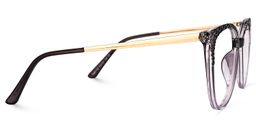 Dagmar Dunkellila Cateye Brille4