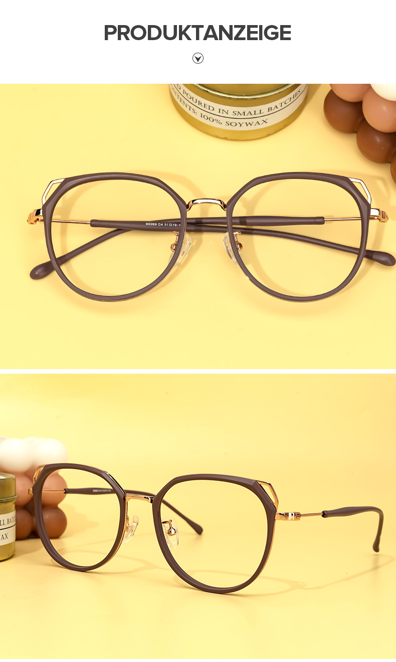 Ofelia Lila Geometrisch Brille