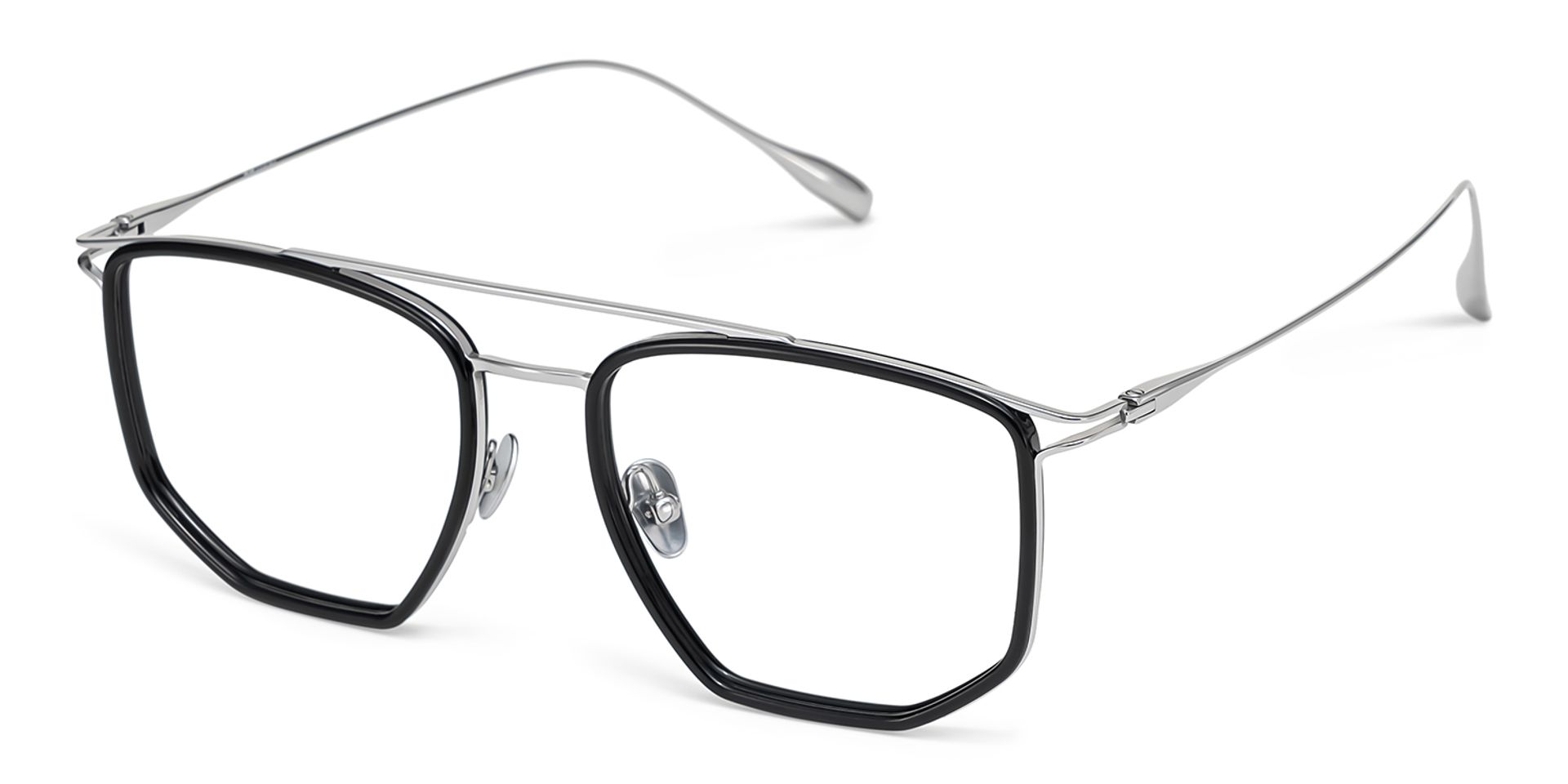 Nico Schwarz Pilot Gemischte-Materialien Brille2