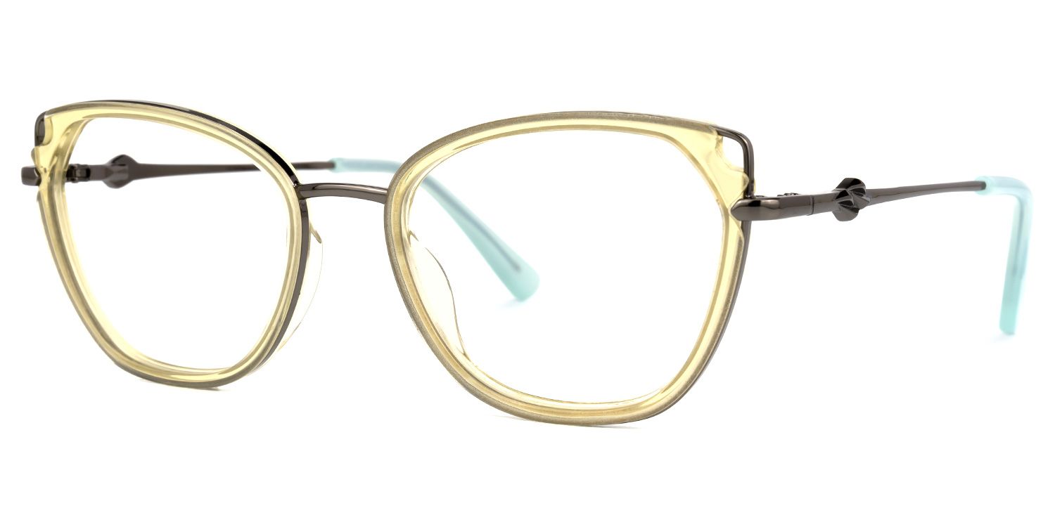 Gelsey Gelb Cateye Brille2