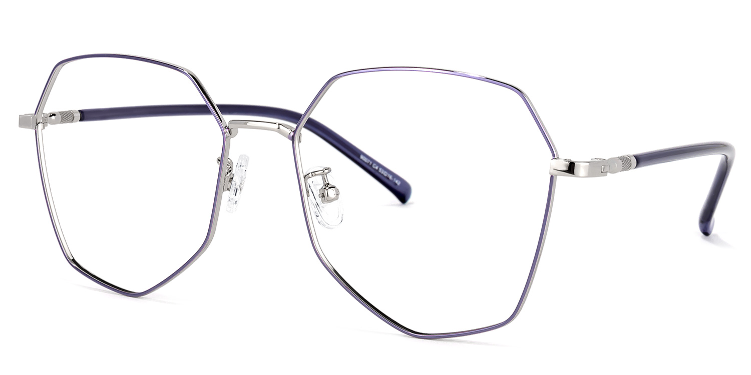 Joo Lila Geometrisch Brille1