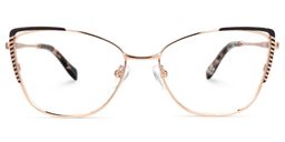 Marett Schwarz-Gold Cateye Brille0