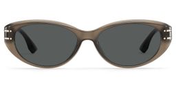 Lina Braun Cateye Sonnenbrille0