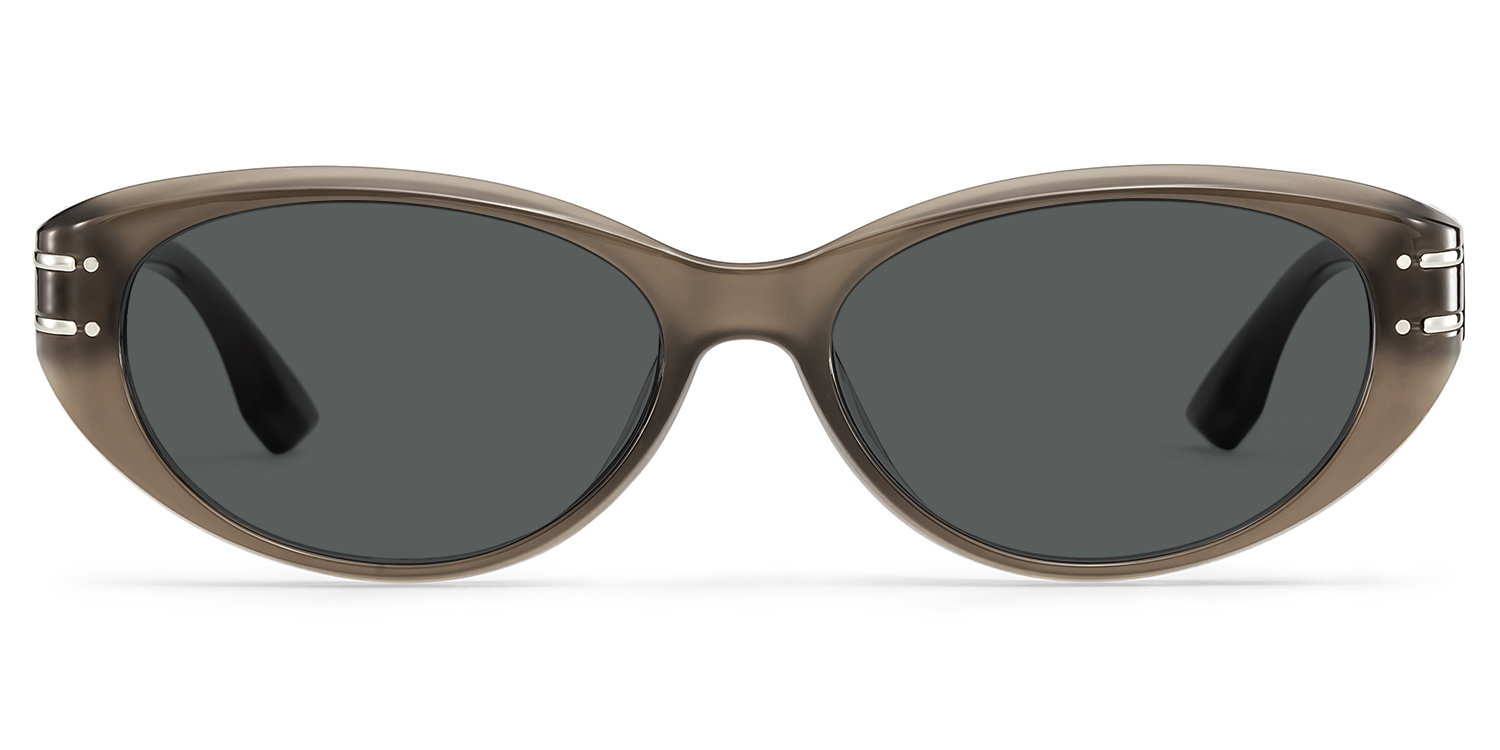 Lina Braun Cateye Sonnenbrille gutes Bild