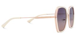 Zula Weiß Geometrisch Sonnenbrille3