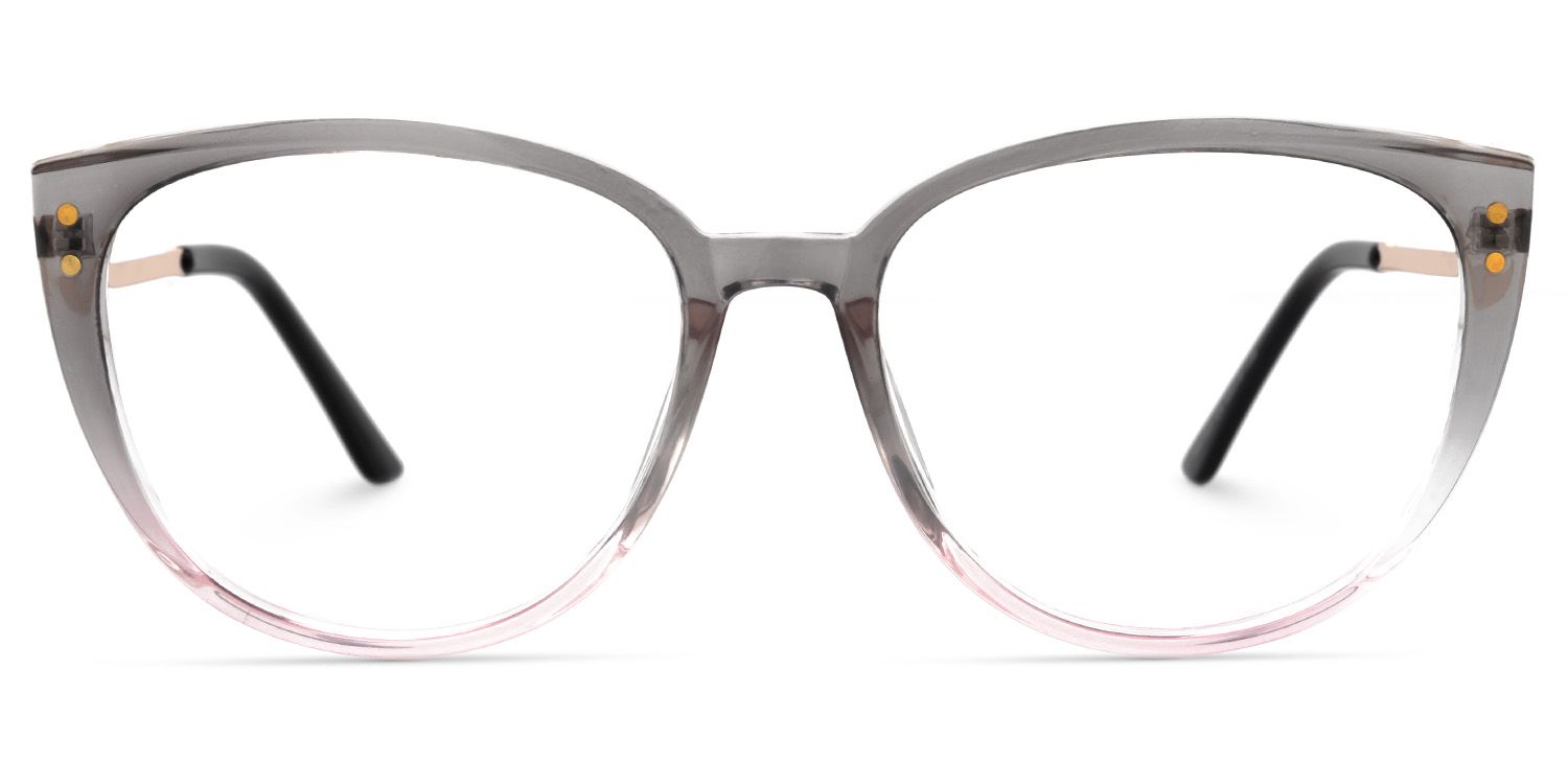 Cara Grau-Rosa Cateye Brille0