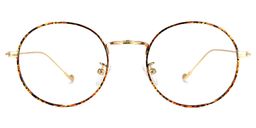 Fainche Rot-Tortoise Rund Brille0