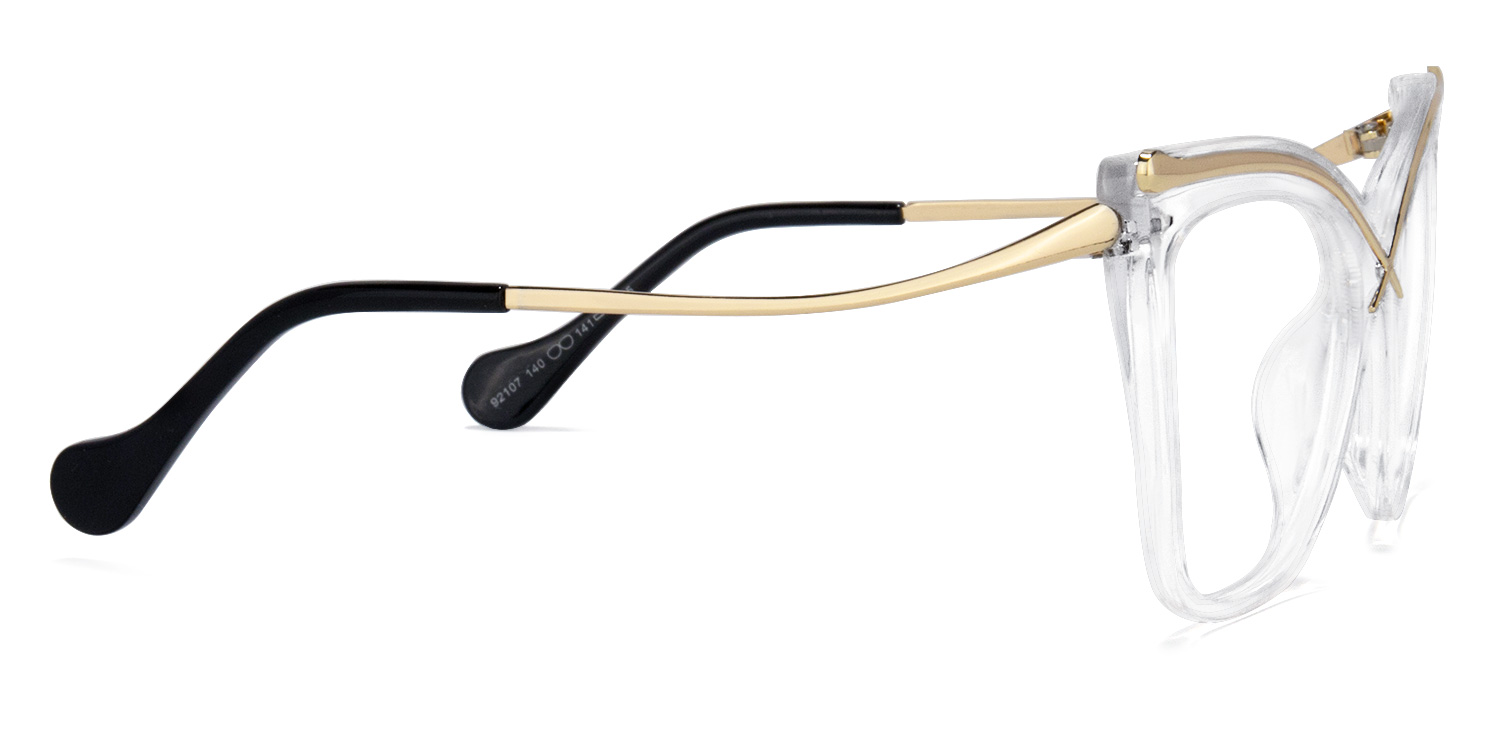 Janina Gold Kristall Cateye Brille3