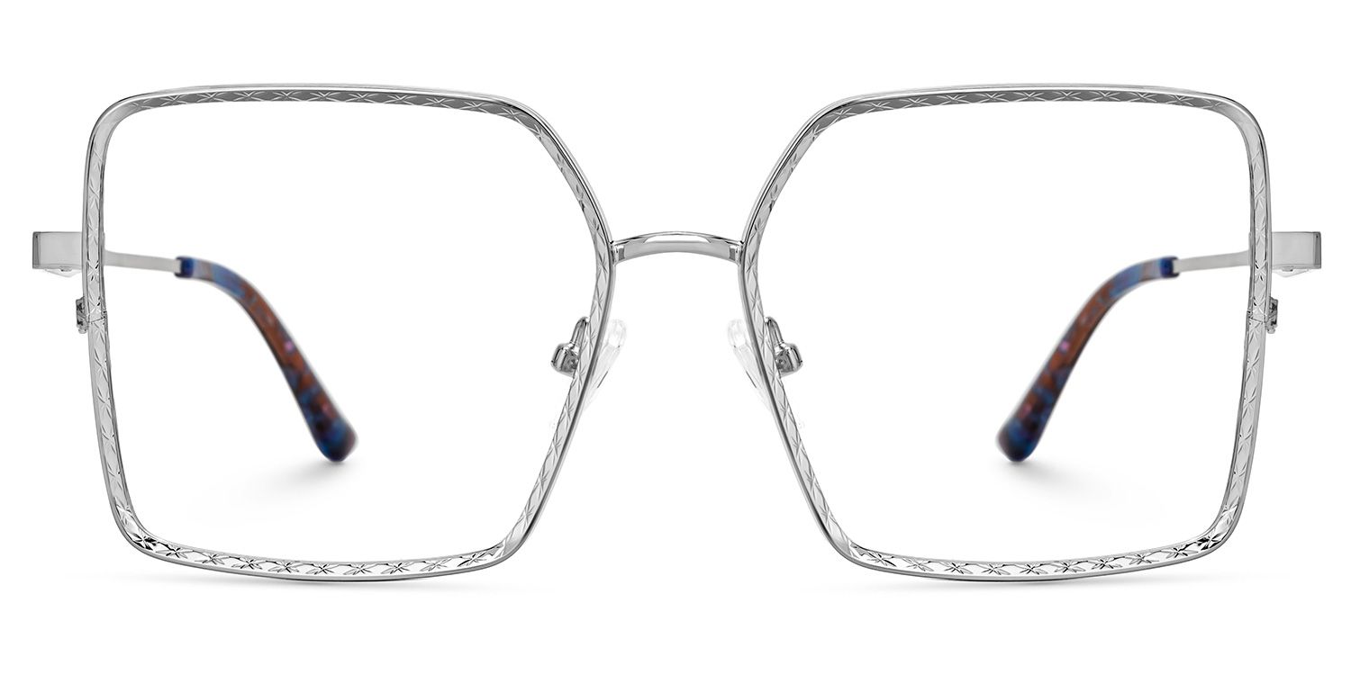 Thalia Silber Quadratisch Metall Brille0