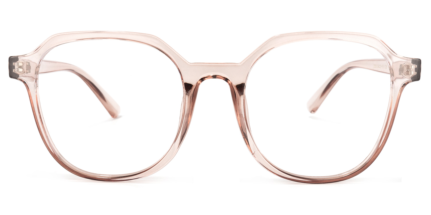 Quinton Hellrosa Kristall Quadratisch Brille0