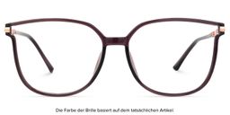 Cora Braun Rechteckig Brille1
