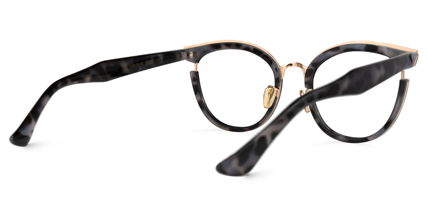 Laraine Schwarz-Tortoise Cateye Brille2