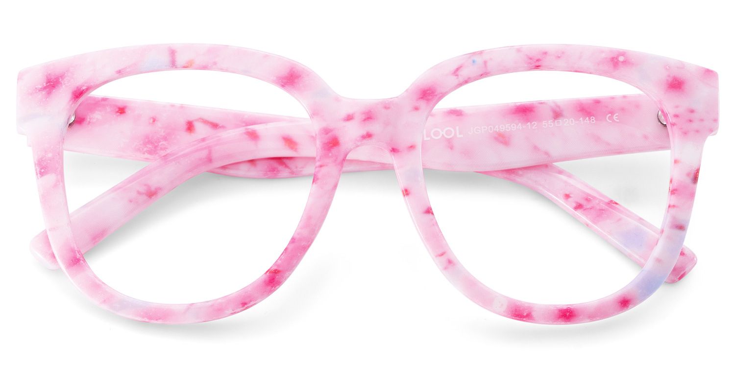 Harrell Rosa Quadratisch Kunststoff Brille3