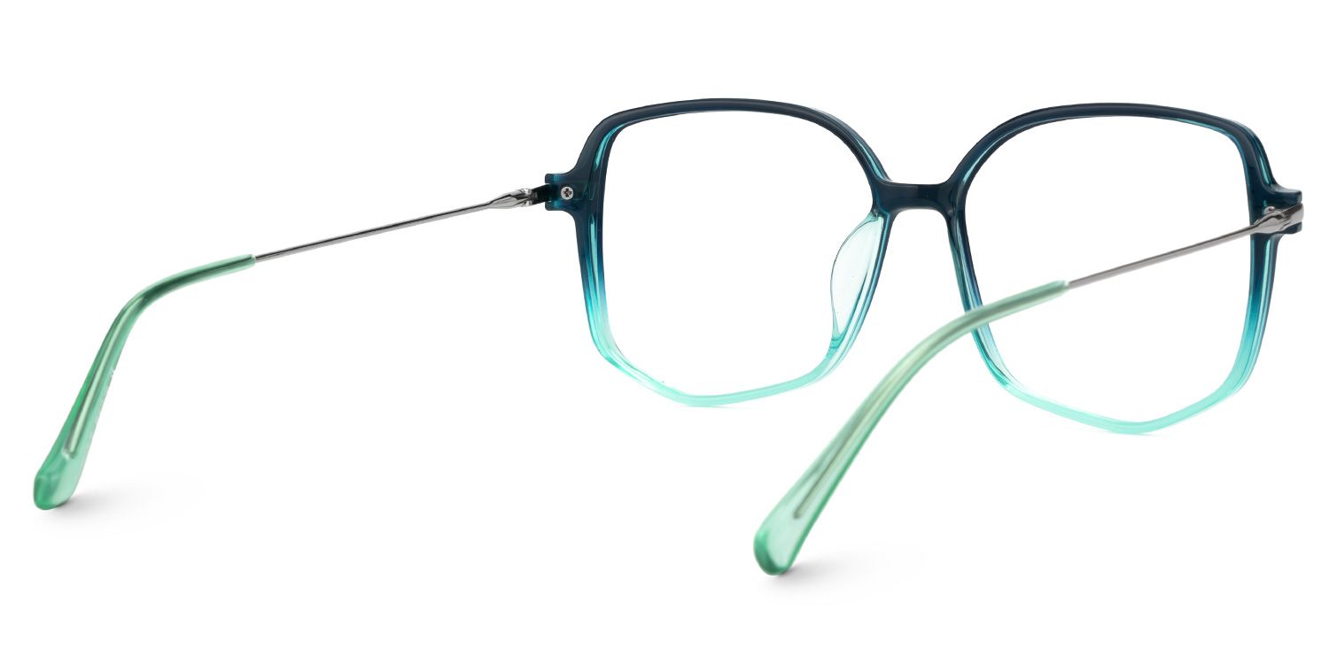 Payton Blau-Grün Geometrisch Brille2